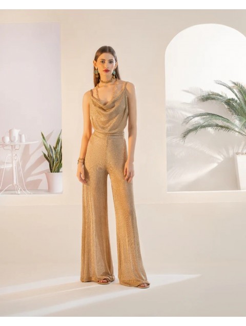 MYA COLLECTION Cressida Pants Gold MYA COLLECTION Cressida Pants Gold