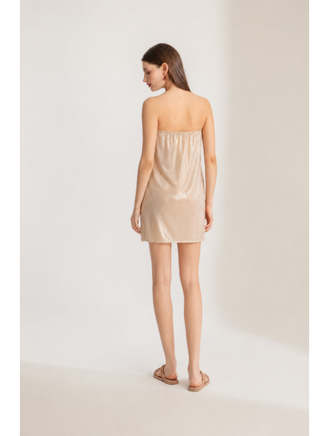 MYA COLLECTION Gold Strapless Underdress Χρυσό Στράπλες Μεσοφόρι