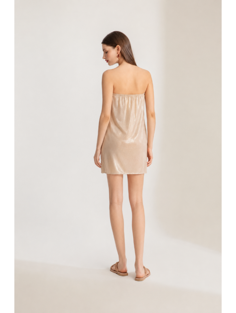 MYA COLLECTION Gold Strapless Underdress