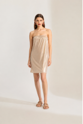 MYA COLLECTION Gold Strapless Underdress