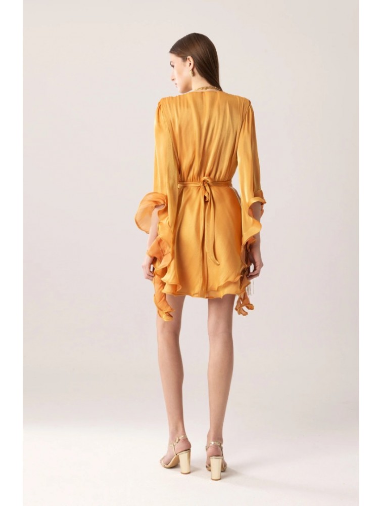MYA COLLECTION Hilary Dress Orange Dress