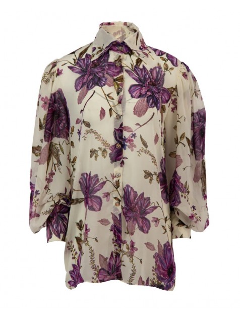 MYA COLLECTION Johanna Shirt Μωβ Πουκαμίσα