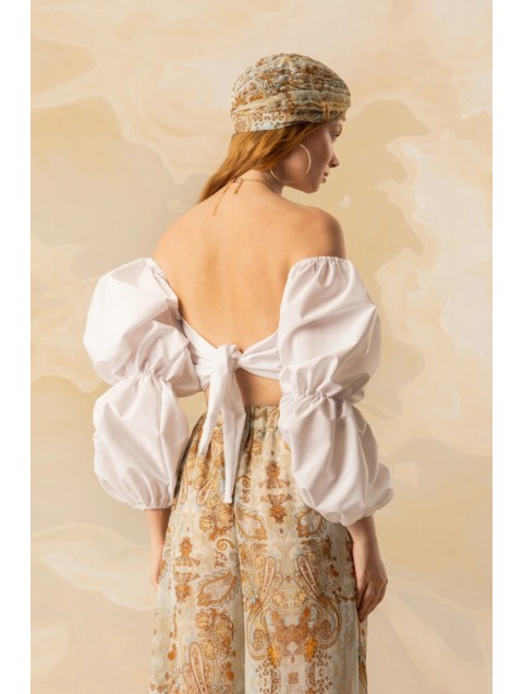 MYA COLLECTION Lumi Top White Top