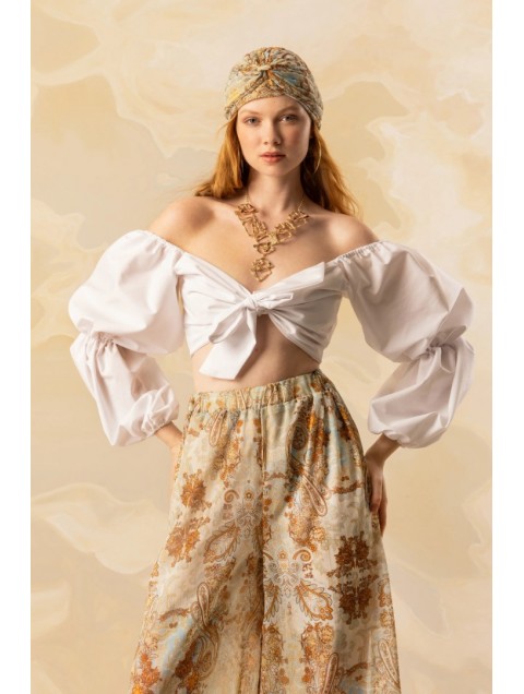MYA COLLECTION Lumi Top White Top