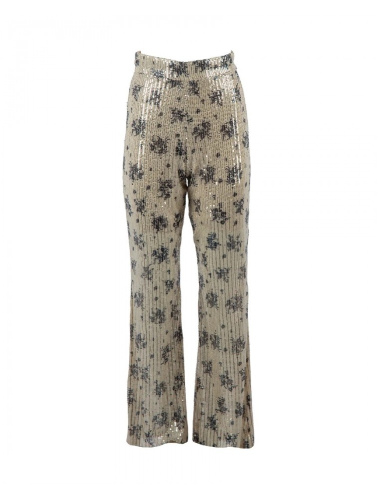 MYA COLLECTION Lynn Ann Pants  Ασημί Παντελόνα