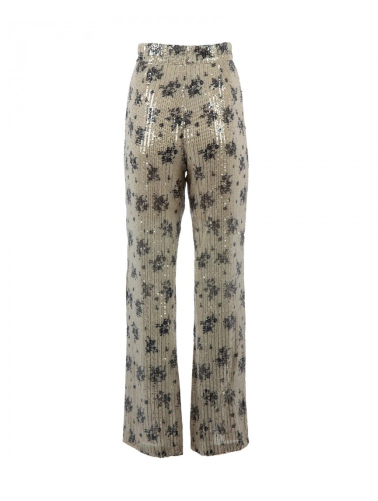 MYA COLLECTION Lynn Ann Pants  Ασημί Παντελόνα