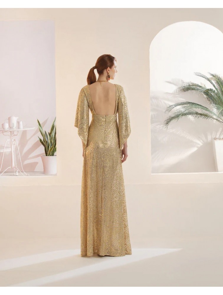 MYA COLLECTION Mazarine Dress Χρυσό Φόρεμα