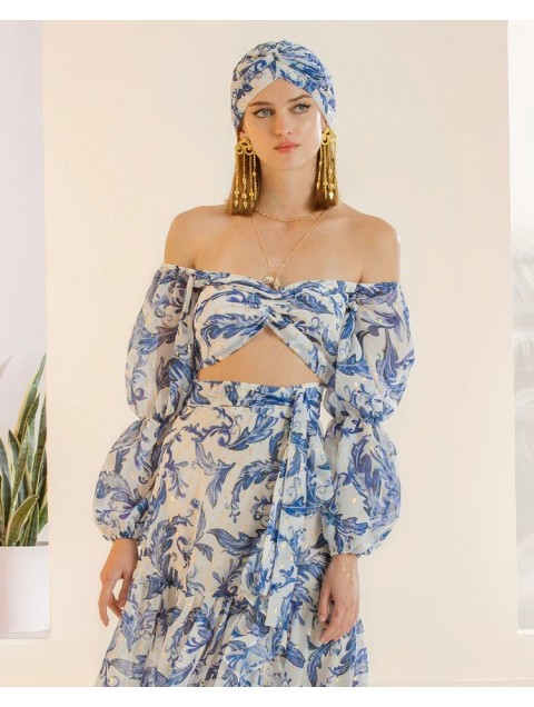 MYA COLLECTION Morgane Top Blue MYA COLLECTION Morgane Top Blue
