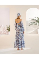 MYA COLLECTION Morgane Top Blue Μπλε Τοπ