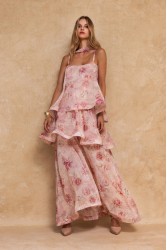 MYA COLLECTION Paloma Dress Φλοράλ Μάξι Φόρεμα