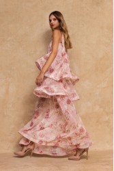 MYA COLLECTION Paloma Dress Φλοράλ Μάξι Φόρεμα