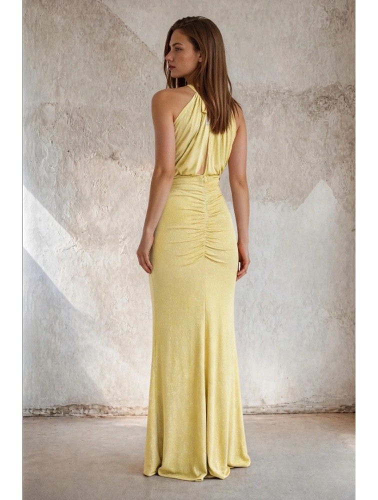 MYA COLLECTION Velora Dress Yellow Maxi Dress