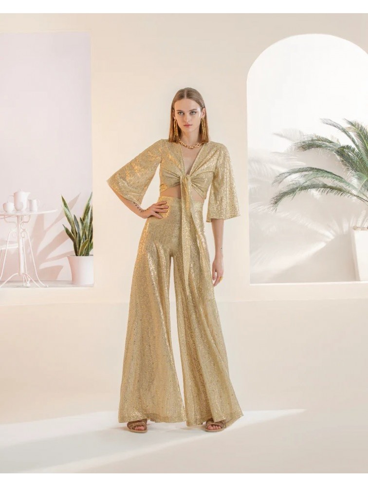 MYA COLLECTION Clytia Top Χρυσό Τοπ