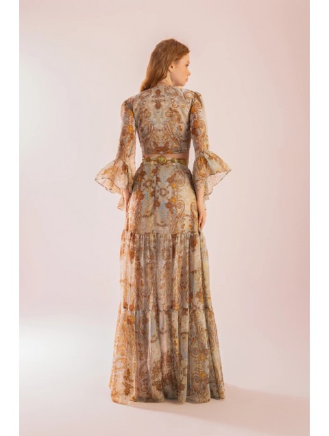 MYA COLLECTION Misty Skirt Printed Skirt