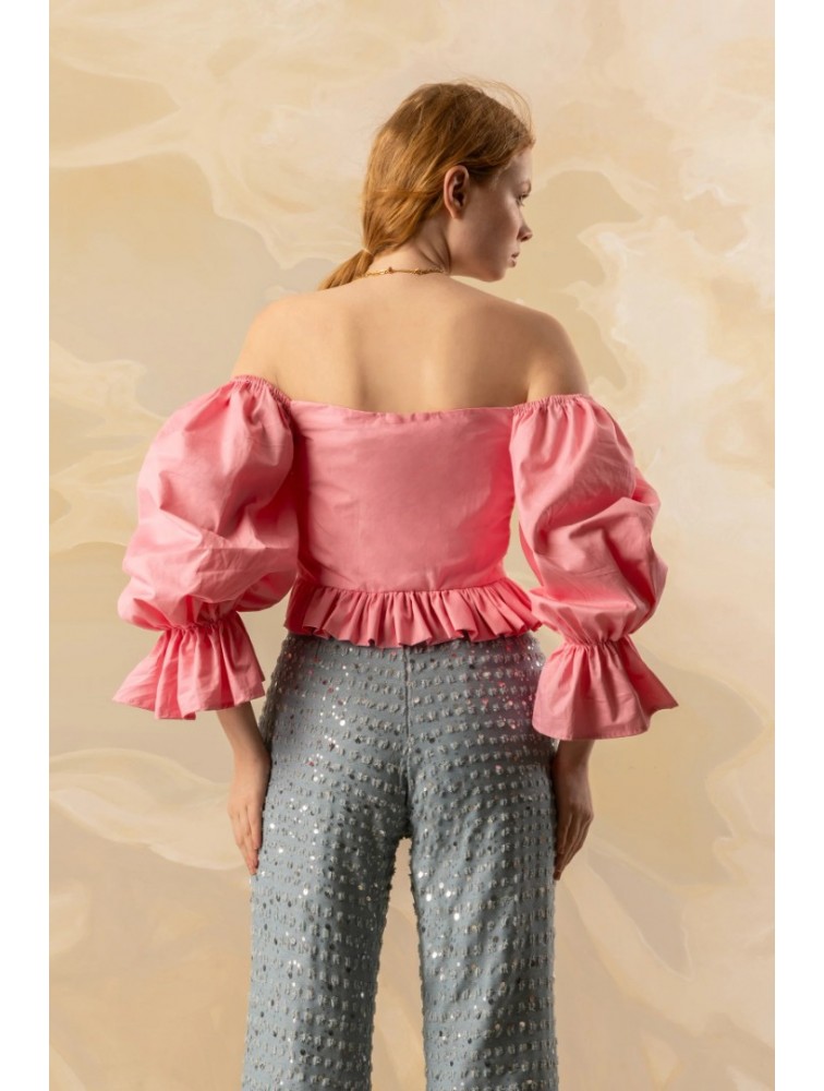 MYA COLLECTION Kai Top Ροζ Τοπ