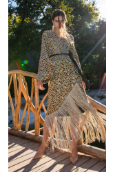 MYA COLLECTION Kimono Dress Χρυσό Κιμονό