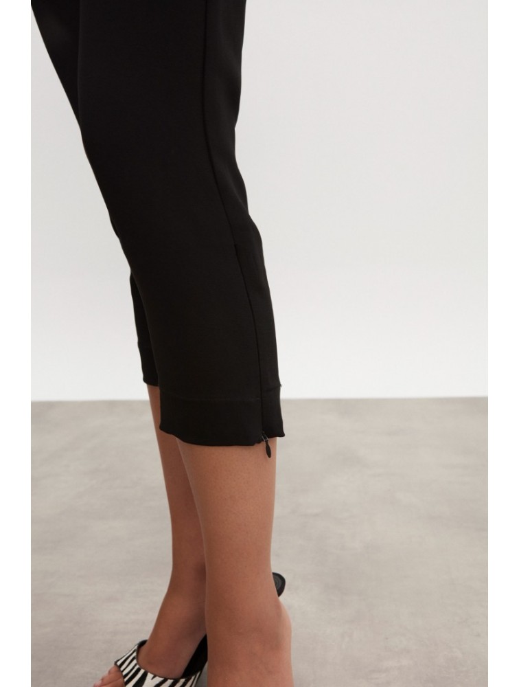 NADIA RAPTI California Capri Jumpsuit Black Μαύρη Ολόσωμη Φόρμα