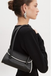 NADIA RAPTI Cruella Leather Bag Black
