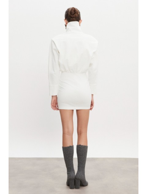 NADIA RAPTI Dope Dress Off White