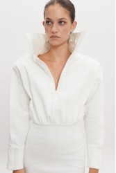 NADIA RAPTI Dope Dress Off White