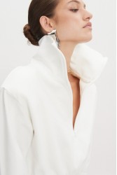 NADIA RAPTI Dope Dress Off White