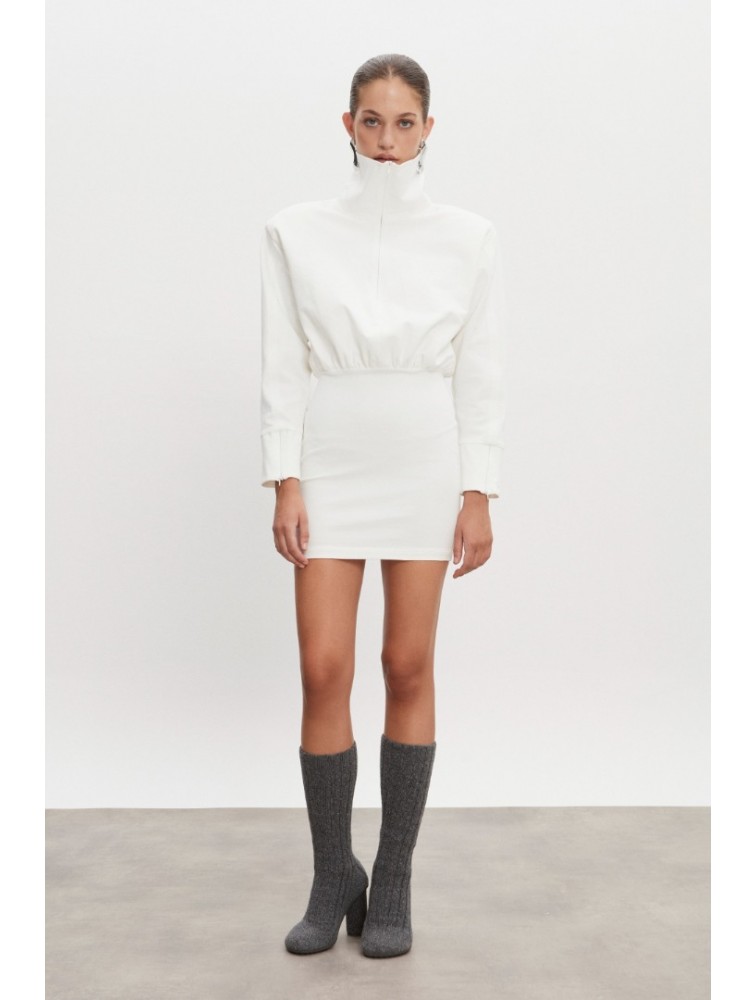 NADIA RAPTI Dope Dress Off White