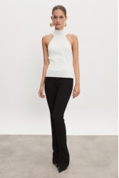 NADIA RAPTI Heaven Knitted Top Off White Λευκό Πλεκτό Τοπ
