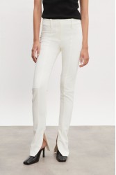 NADIA RAPTI Hourglass Skinny Trousers Off White Λευκό Παντελόνι