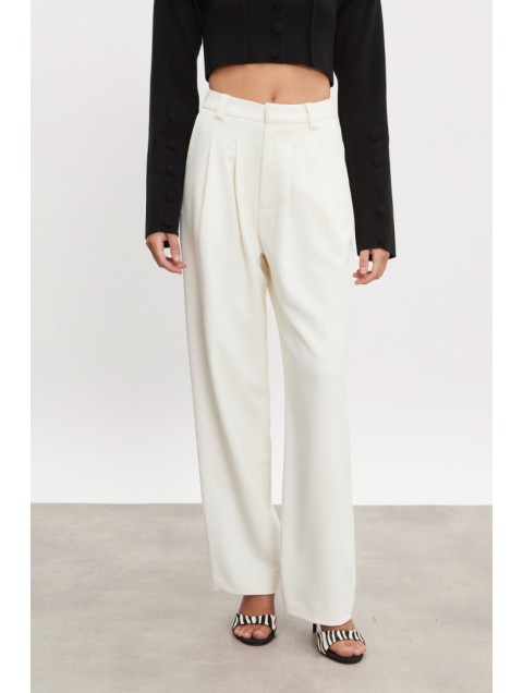 NADIA RAPTI Hourglass Trousers Off White Women/Men Λευκό Παντελόνι
