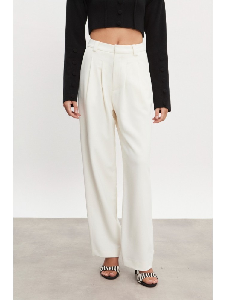 NADIA RAPTI Hourglass Trousers Off White Women/Men Λευκό Παντελόνι