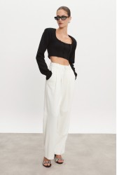NADIA RAPTI Hourglass Trousers Off White Women/Men Λευκό Παντελόνι