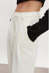 NADIA RAPTI Hourglass Trousers Off White Women/Men Λευκό Παντελόνι
