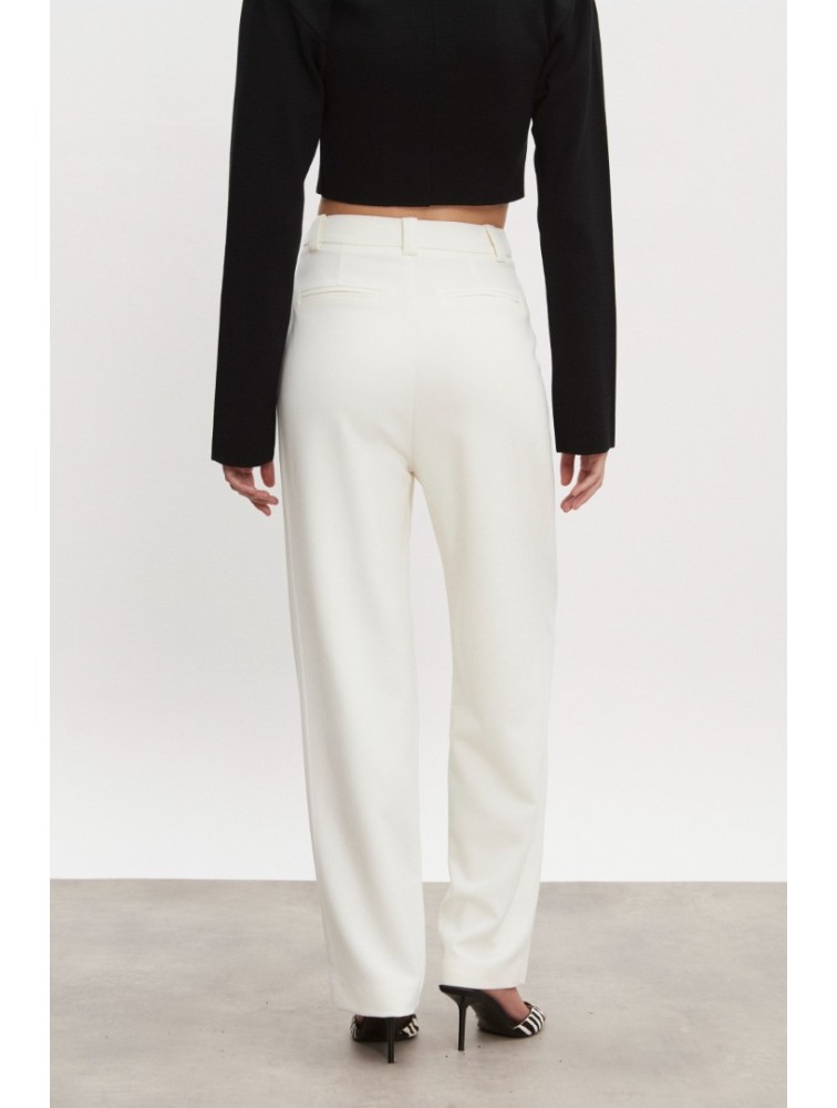 NADIA RAPTI Hourglass Trousers Off White Women/Men Λευκό Παντελόνι