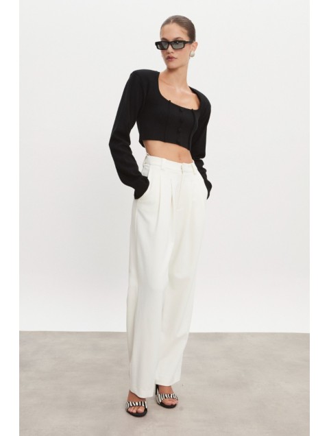 NADIA RAPTI Hourglass Trousers Off White Women/Men Λευκό Παντελόνι