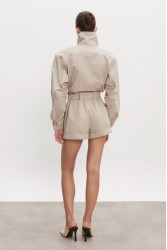 NADIA RAPTI Paolo Jumpsuit Greige Γκρεζ Ολόσωμο Σορτς