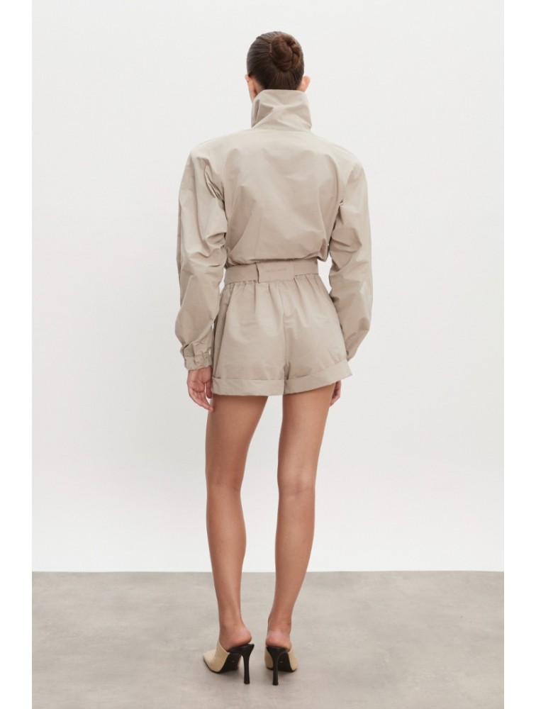 NADIA RAPTI Paolo Jumpsuit Greige Γκρεζ Ολόσωμο Σορτς