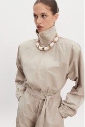 NADIA RAPTI Paolo Jumpsuit Greige Γκρεζ Ολόσωμο Σορτς