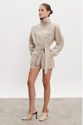 NADIA RAPTI Paolo Jumpsuit Greige Γκρεζ Ολόσωμο Σορτς