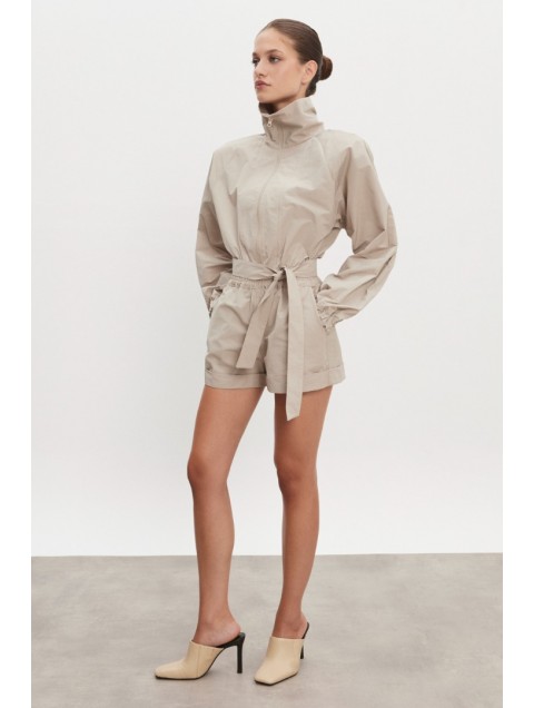 NADIA RAPTI Paolo Jumpsuit Greige Γκρεζ Ολόσωμο Σορτς