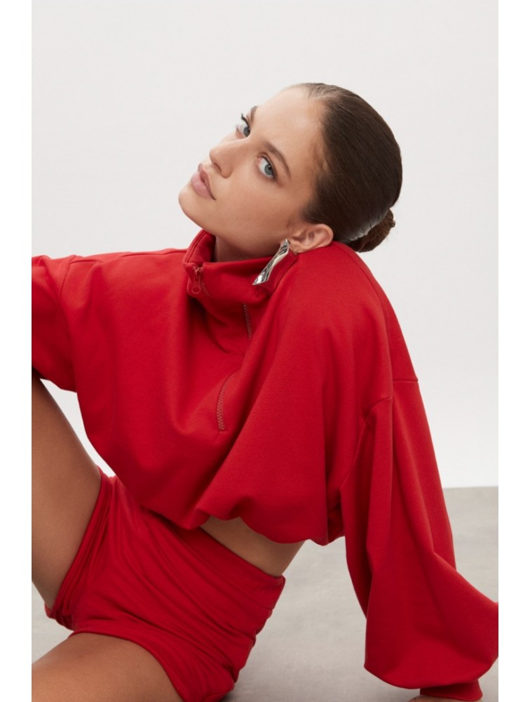 NADIA RAPTI Zen Blouse Red