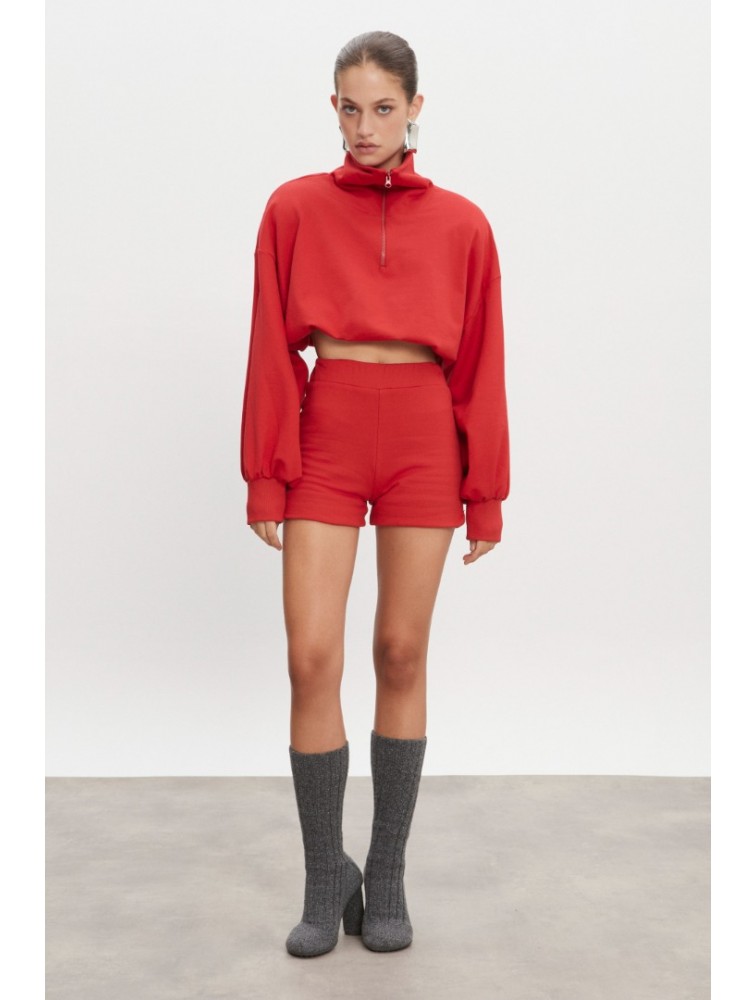 NADIA RAPTI Zen Blouse Red