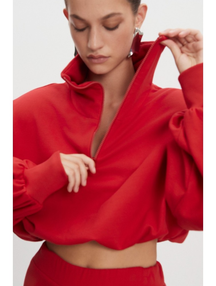 NADIA RAPTI Zen Blouse Red