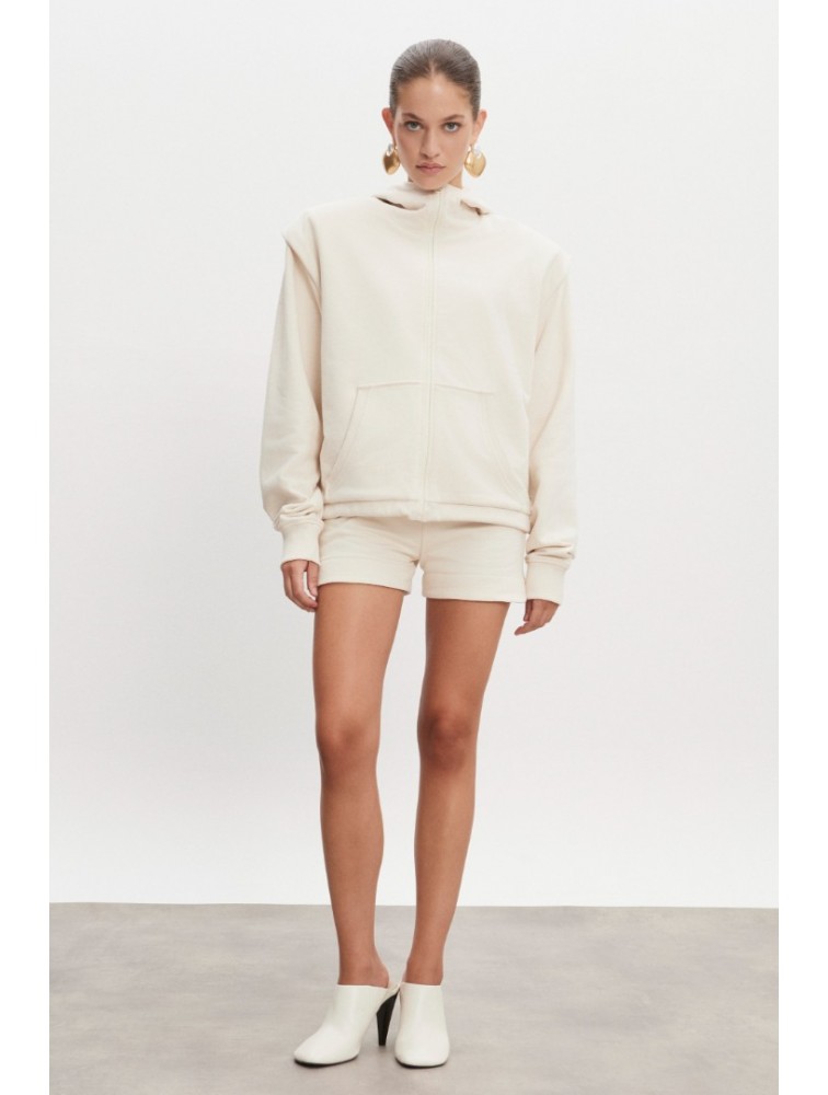 NADIA RAPTI Zen Jacket Women Ecru Εκρού Τζάκετ