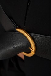 NADIA RAPTI Zoe Leather Belt Black Μαύρη Δερμάτινη Ζώνη
