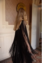 NIDODILEDA bonnet Multiwear Piece Μαύρο Τοπ με Κρόσια