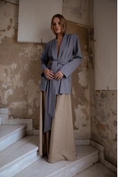 NIDODILEDA Rhia Blazer Grey Γκρι Μπλέιζερ