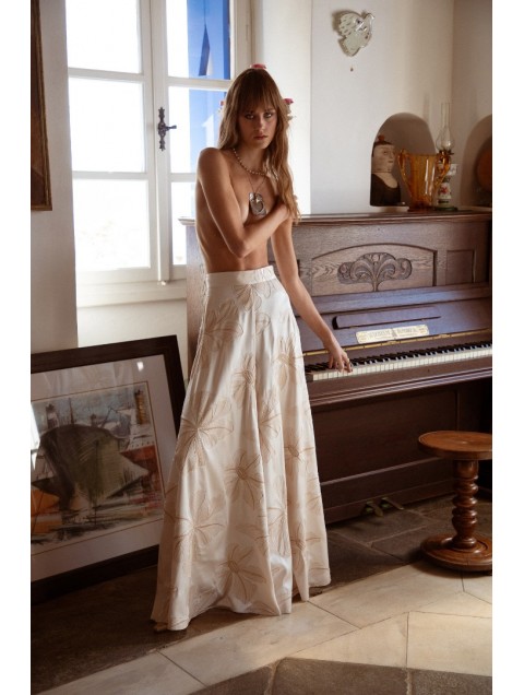 NIDODILEDA Sleek Pants Off White