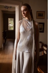 NIDODILEDA Tidal Top Foil Printed Tulle