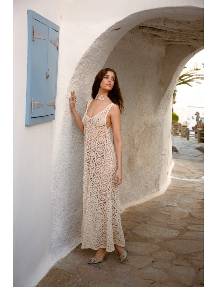NIDODILEDA Ysella Dress Crochet Beaded
