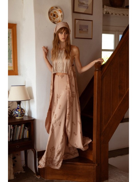 NIDODILEDA Azari Top Peach Beige